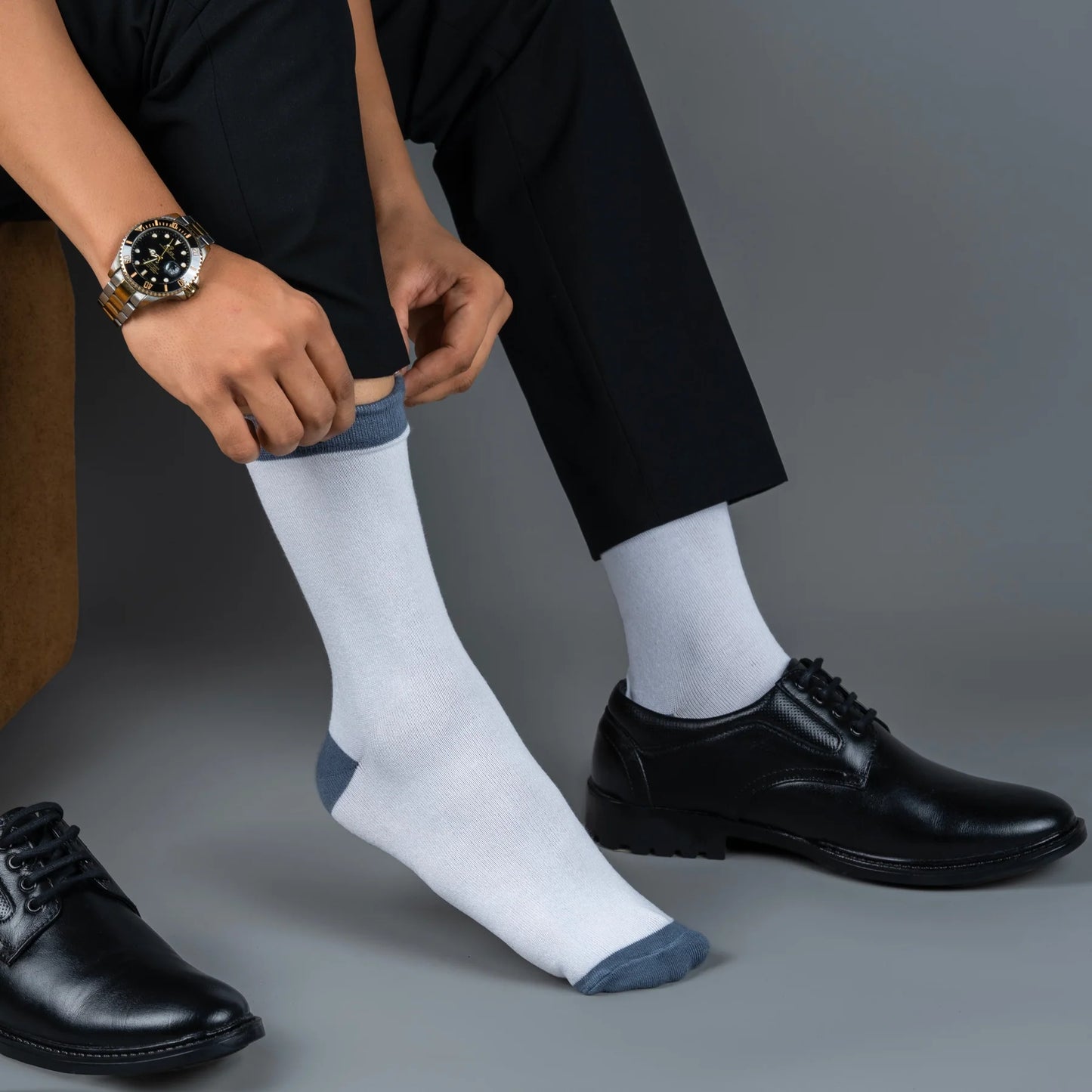 Monochrome Master Bamboo Crew Length Socks