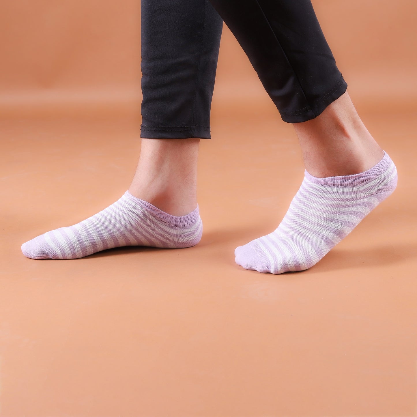 Ferry Cherry Women's Cute Neon Striped Ankle Socks (Pack of 5 & 10)