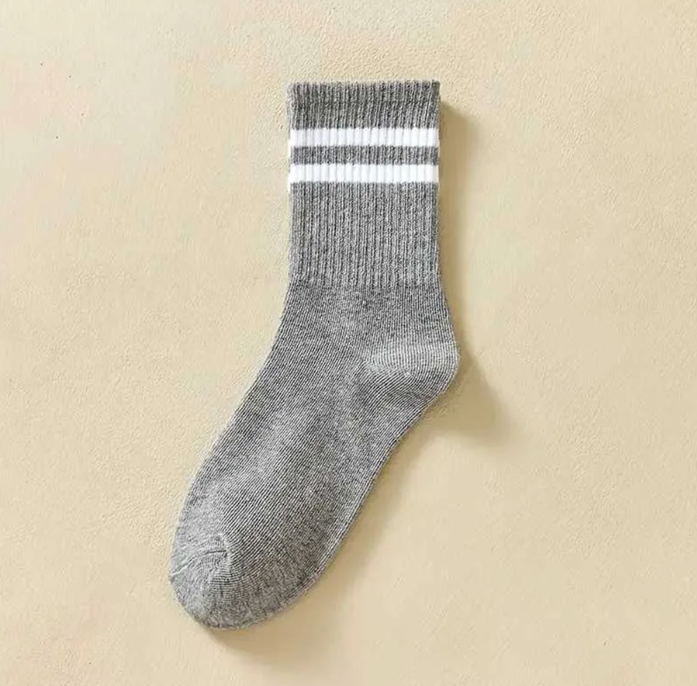 Men's Casual Striped Socks - 6 Pairs