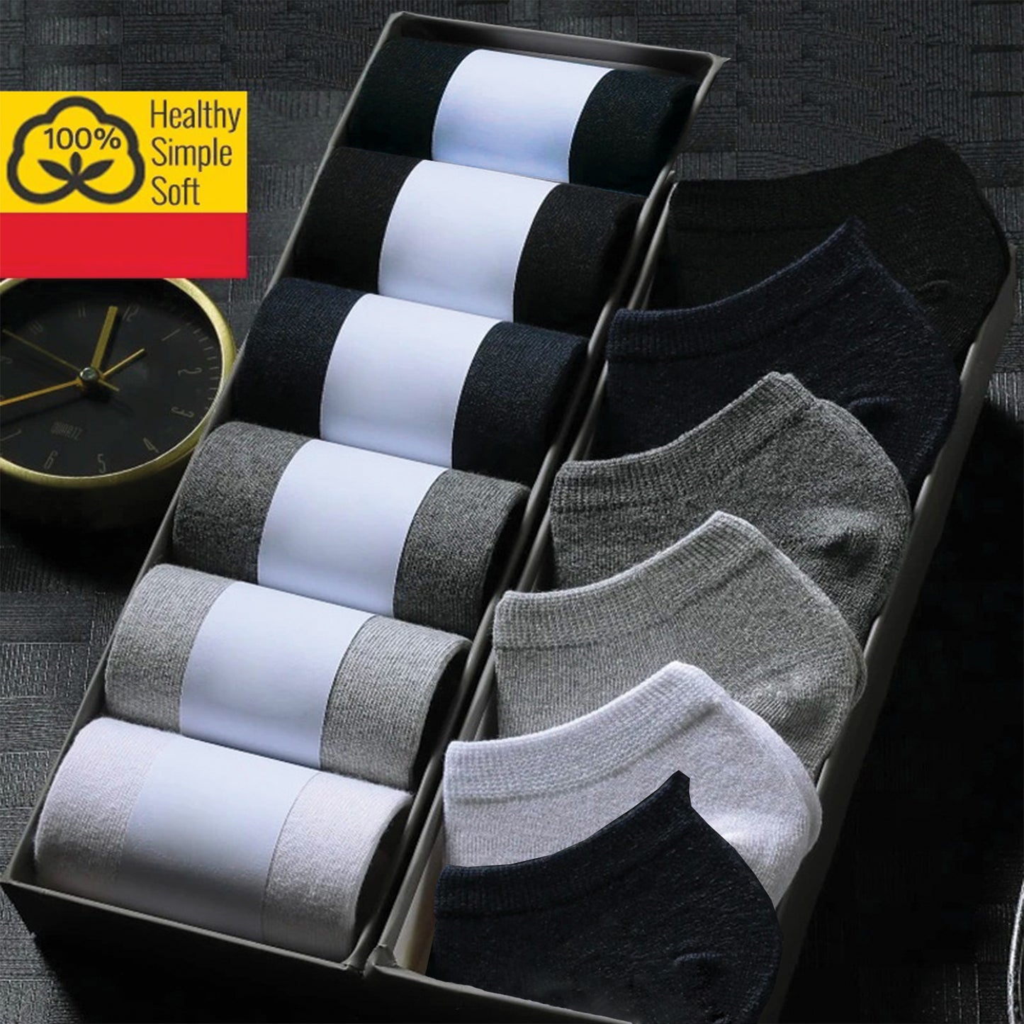Premium Super Rich Cotton Sneaker / Loafer Socks for Men & Women (Pack of 6/12 Pairs)
