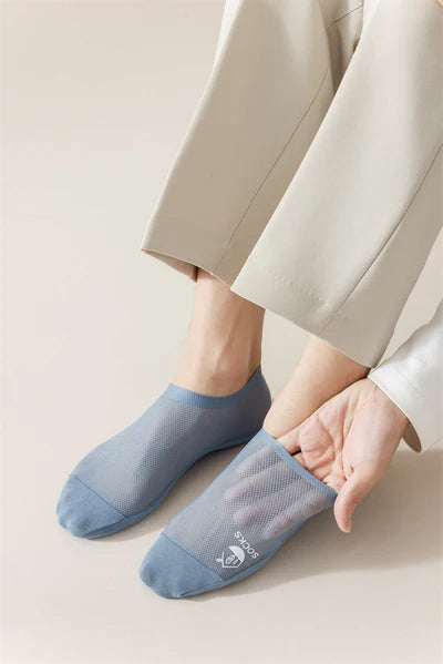 Summer Cool Comfort Socks: Breathable Mesh, Non-Slip Grip