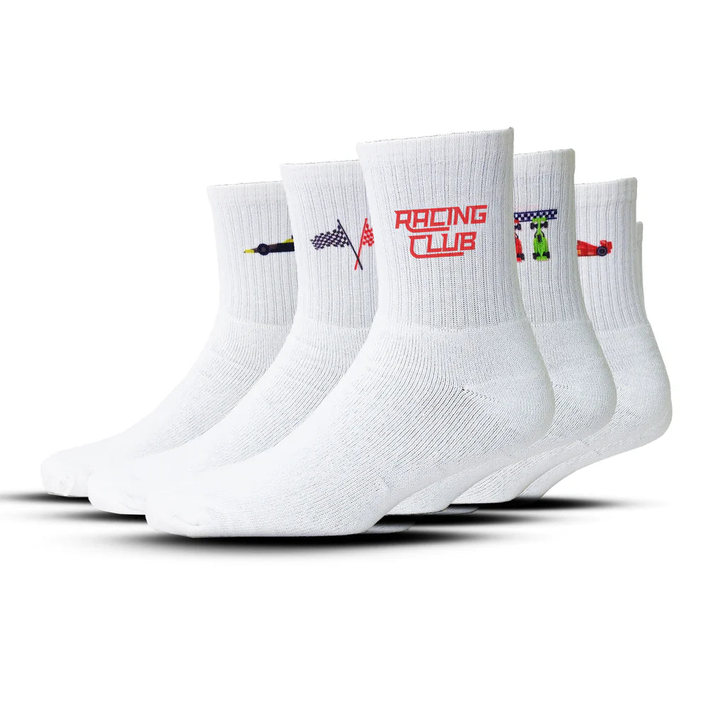 GRAND PRIX COMBO | CREW SOCKS | Pack Of 5