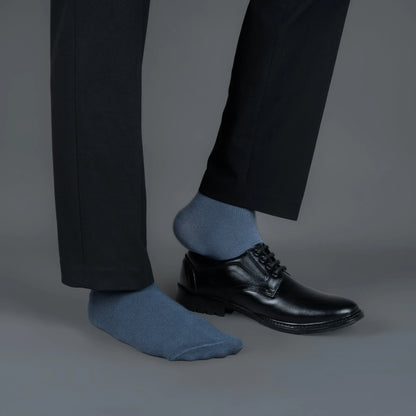 Bombay Grey Bamboo- Monochrome Master Crew Length Solid Socks
