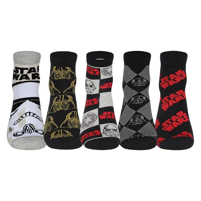 Disney Character Ankle Length Socks Collection for Men Pack of 5