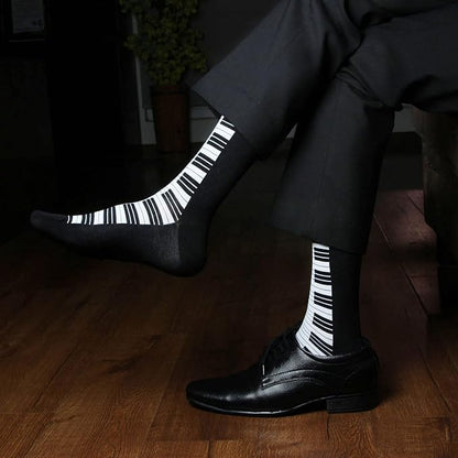 Black & White Designer Socks for Men- Pack of 3