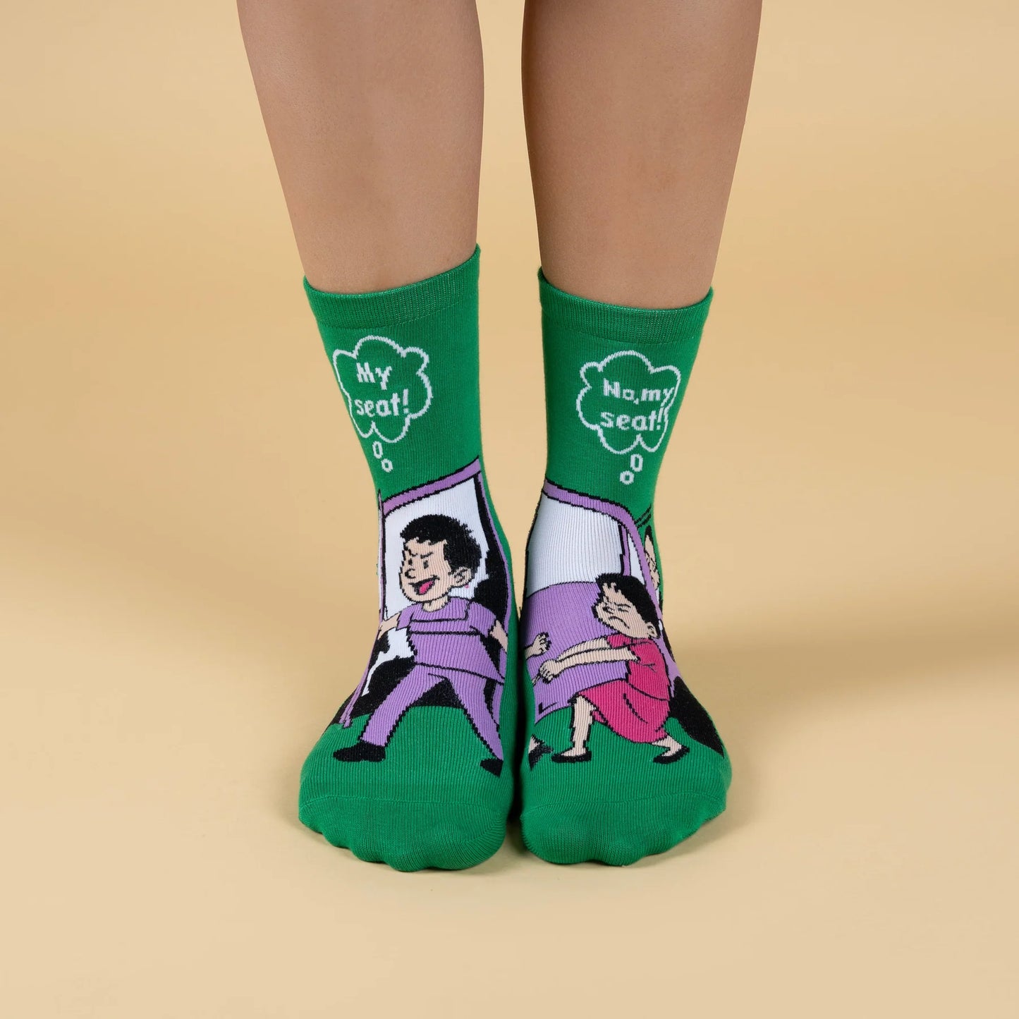 Siblings Bond Character Designer Socks – Unisex | Pack of 5 Pairs