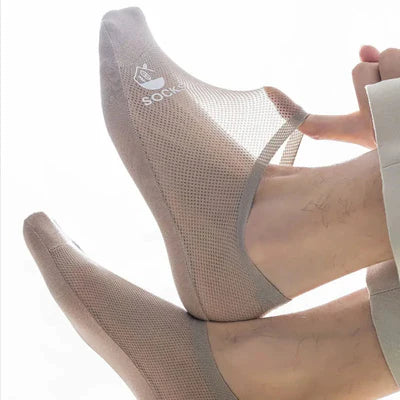 Summer Cool Comfort Socks: Breathable Mesh, Non-Slip Grip