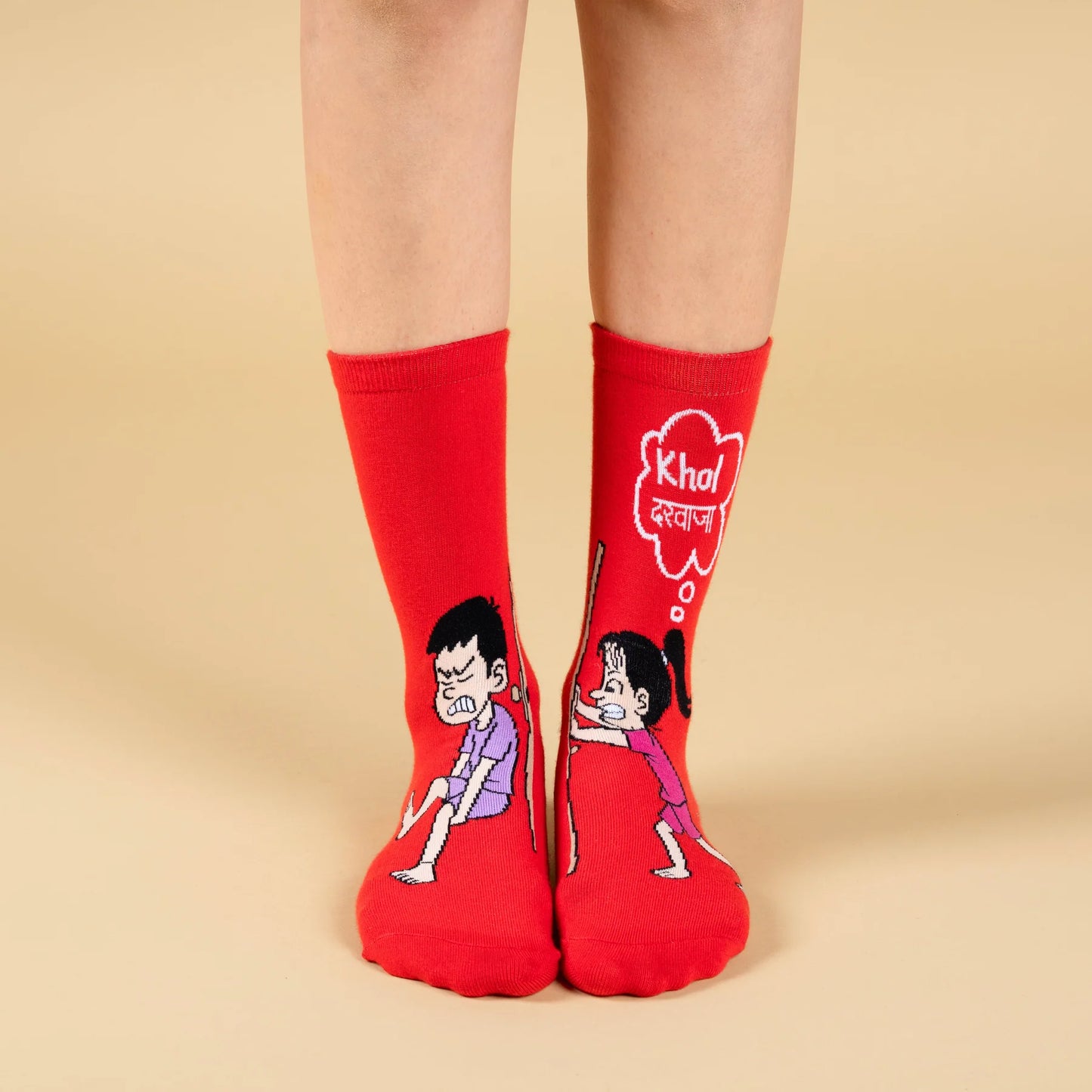 Siblings Bond Character Designer Socks – Unisex | Pack of 5 Pairs
