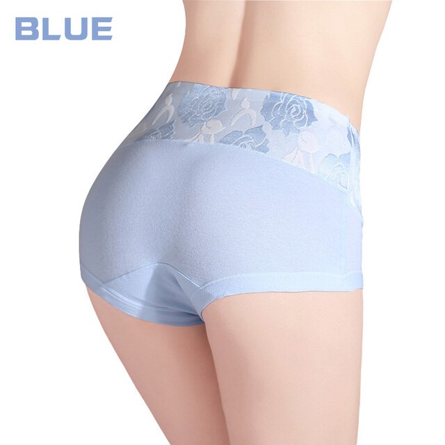 High Waist Women Panties Cute Print Ladies Briefs Hipster Soft Cotton Breathable Lingerie Female Body Slimming Underwear