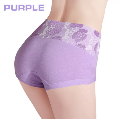 Luxurious High Waist Cotton Lingerie Women Panties, Cute Print Ladies Briefs | Hipster