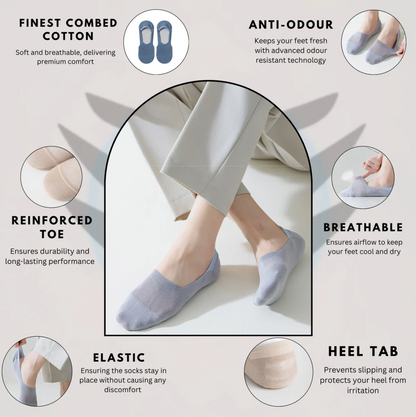 NO-SLIP LOAFER SOCKS (Pack of 8-Pairs)