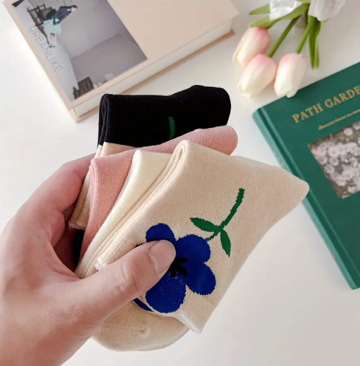 Cute Flower Edition Women Socks Pack Of 5