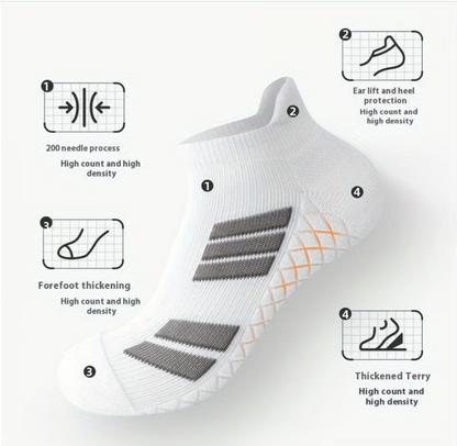 Unisex Low-Cut No-Show Sports Socks - 10 PAIRS