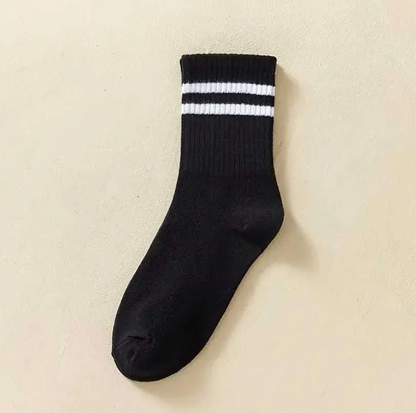 Men's Casual Striped Socks - 6 Pairs