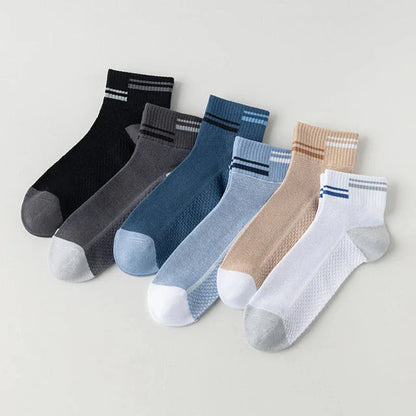 6-Pair Calf Socks Combo - Comfort Stretch