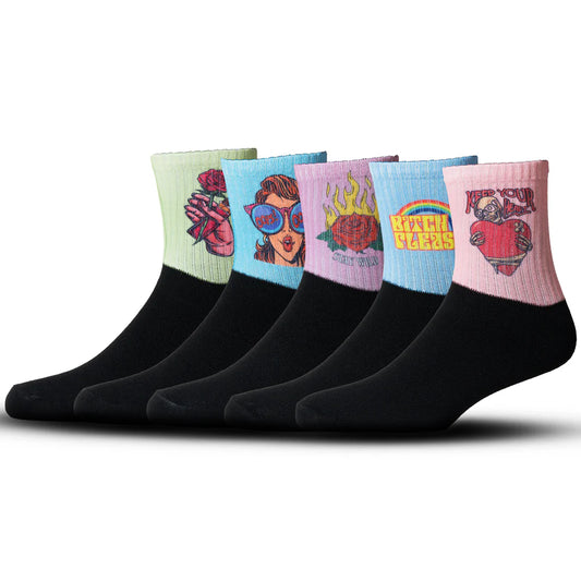 New YOUR HEART COMBO | CREW SOCKS