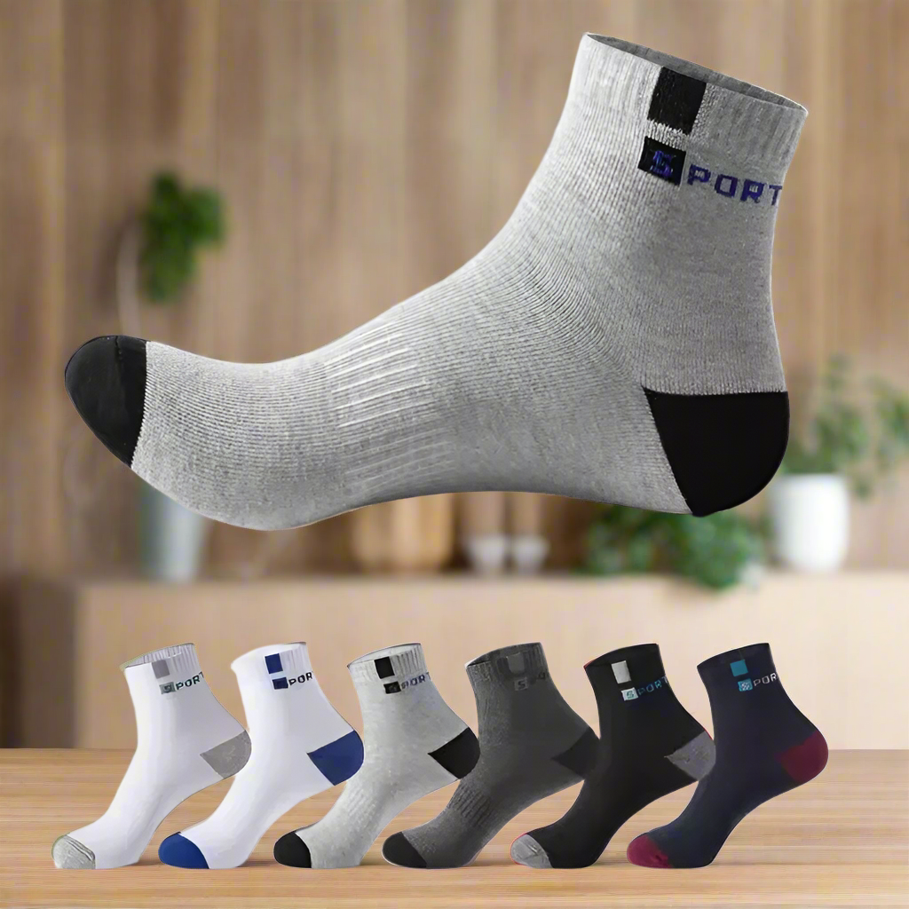 Premium Rich Cotton Ankle Sports Socks for Mens (Pack of 8 Pairs)