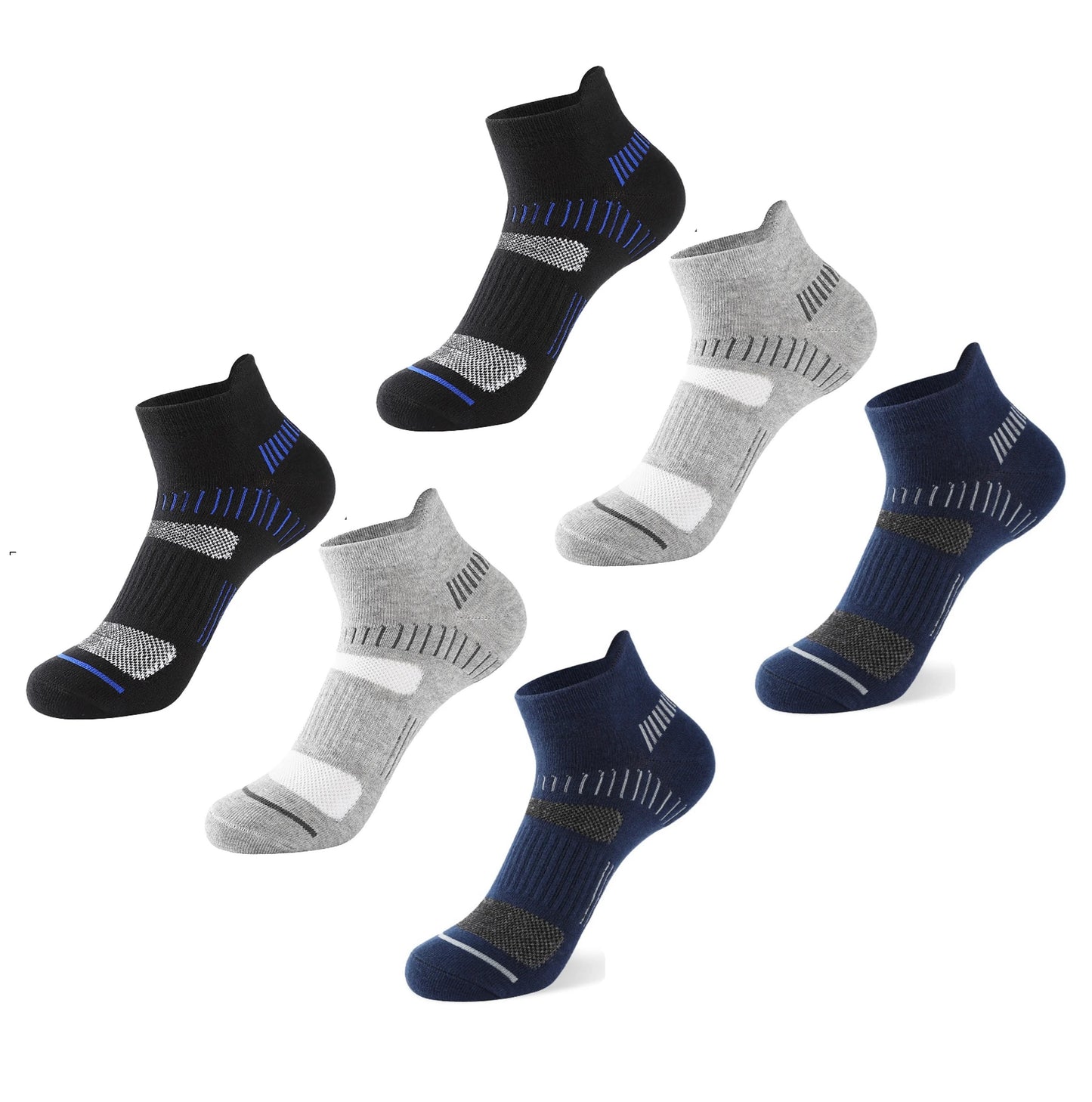 Ultra Premium Bamboo Fiber Sweat Absorbing Cotton Men's Socks (Pack of 6)