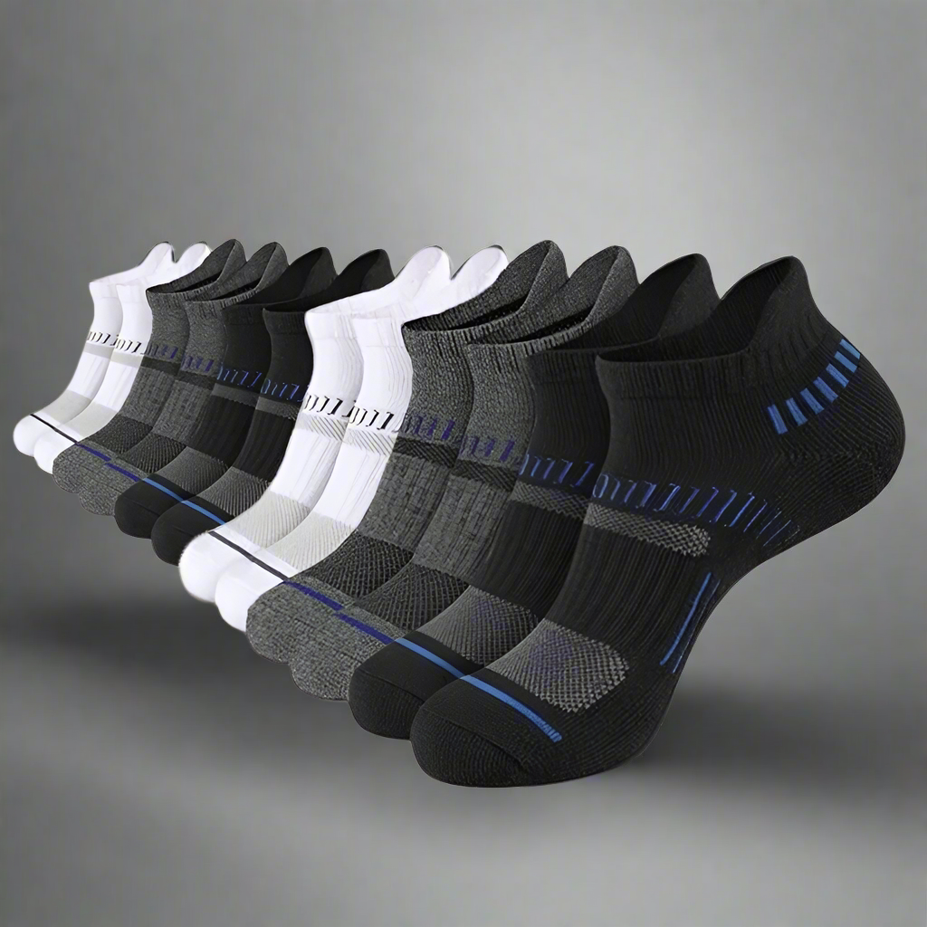Ankle Socks Pack of 10, Assorted Colours - Premium Comfort, Breathable & Durable Socks for Men
