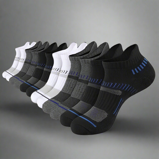 Ankle Socks Pack of 10, Assorted Colours - Premium Comfort, Breathable & Durable Socks for Men
