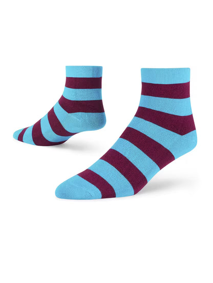 Unisex multi colored ankle length socks combo