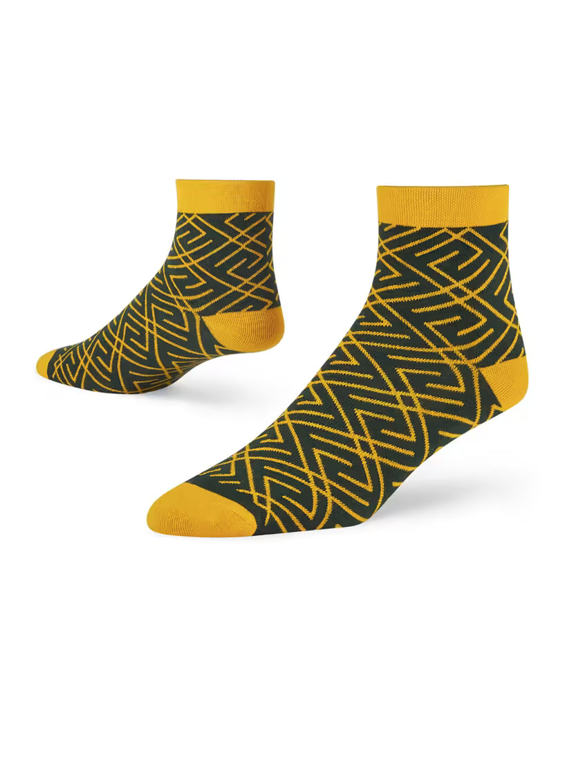 Unisex Multi-Colored Ankle-Length Socks Combo