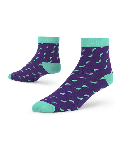 Unisex Multi-Colored Ankle-Length Socks Combo